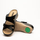 Laura by LEON– Women’s Leather Sandal- Comfort Slide Slip-on with Velcro Straps