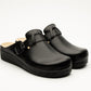 Nora I by LEON – Women’s Leather Clog- Removable Gel Insole & Adjustable Buckle