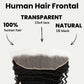 Deep Wave 13x4 Transparent Lace Human Hair Frontal