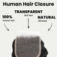 Deep Wave 4x4 Transparent Lace Human Hair Closure