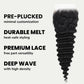 Deep Wave 5x5 Transparent Lace Human Hair Closure
