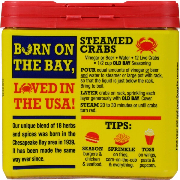 Old Bay Seasoning Original - Classic Chesapeake Spice Blend, 6 oz (Case of 8)