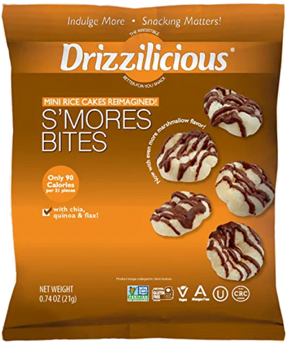 Drizzilicious Rice Crisp Smores Bites, 80-Count, 0.74 Oz