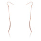 Luna 0.5ct CZ Delicate Moon Drop Earrings