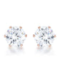 Avera Reign 3.4ct CZ Stainless Steel Stud Earrings