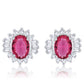 Chrisalee 3.3ct CZ Classic Stud Earrings in Pink