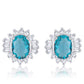 Chrisalee 3.3ct CZ Classic Stud Earrings in Pink