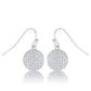 Avera .6 Ct Elegant Cubic Zirconia Plated Disk Earrings