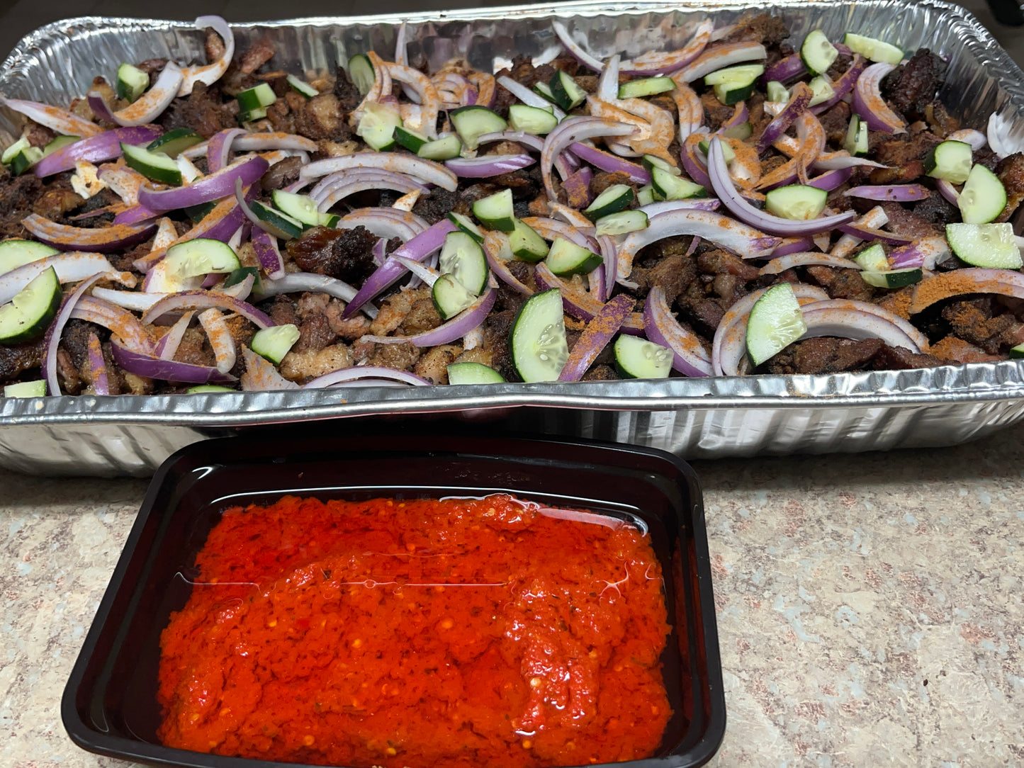 Medium Beef Suya Event Tray
