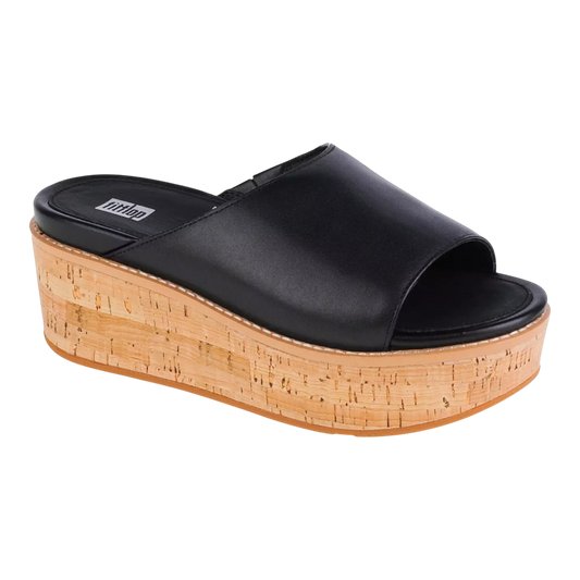 FitFlop Eloise Cork Women’s Wedge Sandals – Black