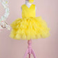 Emily Yellow Party Dress