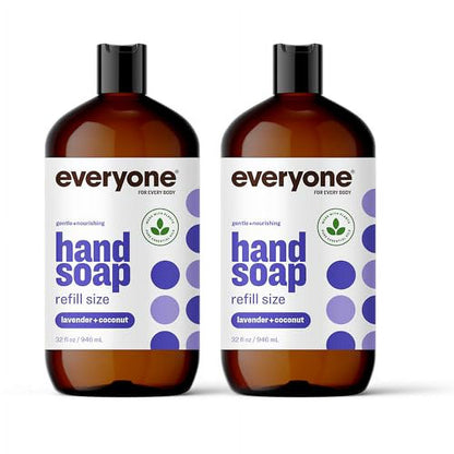 Everyone Hand Soap, Lavender Coconut, 32 fl oz Refill, Pack of 2