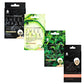 Ultimate Skincare Bundle: Charcoal Sheet Mask + Tea Tree Sheet Mask + Cucumber Sheet Masks +  Cleansing Charcoal Nose Pore Strip by Pursonic