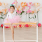 Fairy Princess 3/4 Sleeve Tutu Leotard