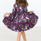 Fangtastic 3/4 Sleeve Pocket Twirl Dress
