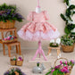 Fiona Pink Party Dress - Layered