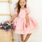 Fiona Pink Party Dress - Layered