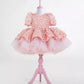 Fiona Pink Party Dress - Layered