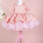 Fiona Pink Party Dress - Layered