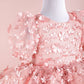 Fiona Pink Party Dress - Layered