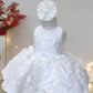Fiona White Party Dress