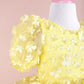 Fiona Yellow Party Dress - Layered