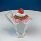 Ice Cream Shaped Creamer. Gift Gallery Fitz and Floyd. Strawberry and Chocolate Ice Cream Shaped Tiny Teapot. Cute & Thoughtful Gift.