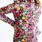 SALE Flexible Floral Full-Zip Ruffle Active Jacket