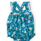 Floral Breeze Ruffle Cross Back Romper