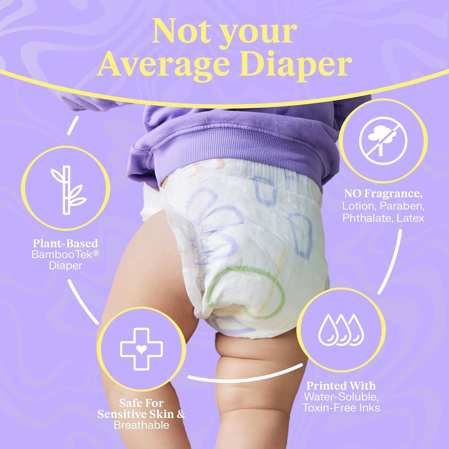 Freestyle Baby Diapers - Size 1, 34 Ct - Value Pack of 6