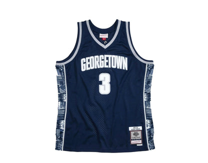 Mitchell & Ness Swingman Georgetown University 1995-96 Allen Iverson Men Jersey Navy/White/Grey