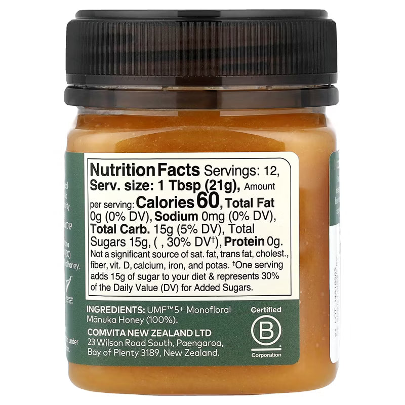 Comvita Raw Manuka Honey, UMF 5+, MGO 83+, 8.8 oz
