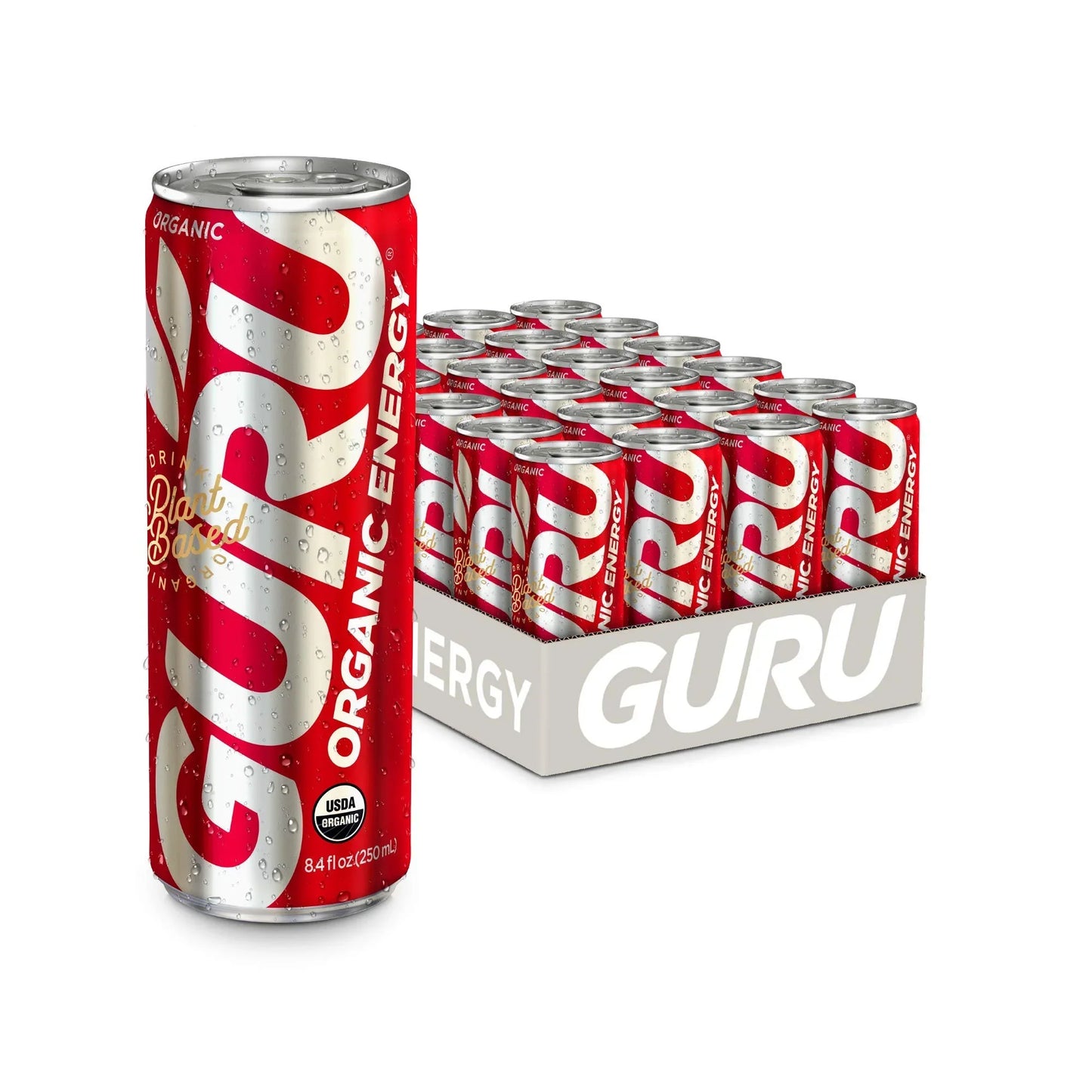 Guru Organic Lite Energy Drink - 12 fl. oz. - Case of 24