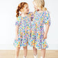 Garden Groove Smocked Ruffle Dress