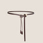 Recycled Leather Belt Versatile Styling For Dress And Blazer VIVETTE