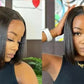 Glueless | Brazilian | Short | Bob | Human Hair | Ready To Wea | Straight r | Lace Closure Wigs