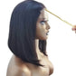 Glueless | Brazilian | Short | Bob | Human Hair | Ready To Wea | Straight r | Lace Closure Wigs