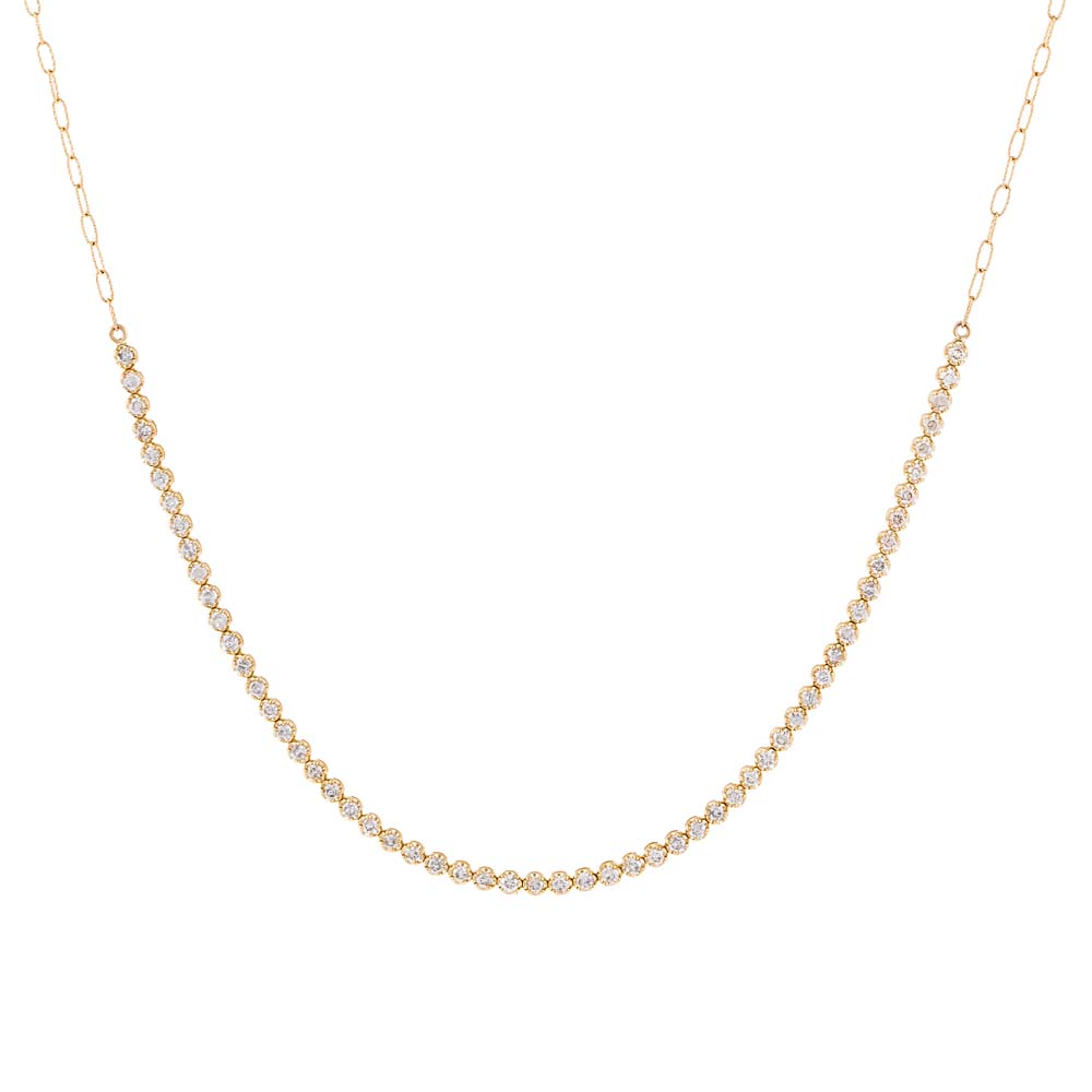 Cupcake Set Diamond Tennis Choker 14K by By Adina Eden