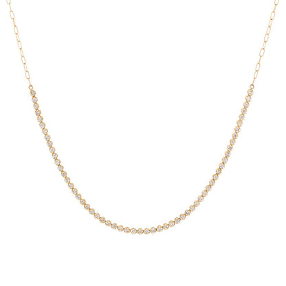 Cupcake Set Diamond Tennis Choker 14K by By Adina Eden