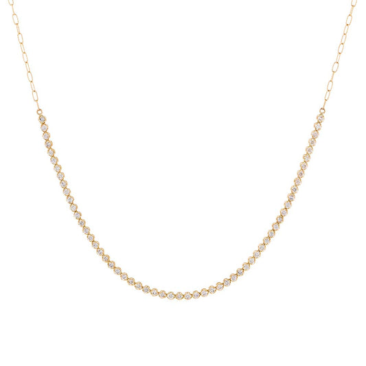 Cupcake Set Diamond Tennis Choker 14K by By Adina Eden