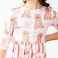 Goldendoodle 3/4 Sleeve Pocket Twirl Dress