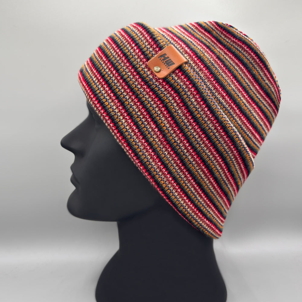 Haakwear H Stitch Beanie, Multi Color Knit Winter Hat