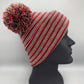Haakwear Double Pom Pom, H Stitch Beanie, Multi Color Hat