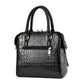 Luxury Crocodile Pattern Handbag for Women | Winter New PU Leather Tassel Shoulder Bag (Brands Design Handle Bag, Lady Purse)