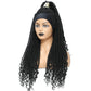 Long 22" Goddess Locs Headband Wig | Curly Ends | Soft Faux Locs | Synthetic Braids | For Women