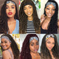 Long 22" Goddess Locs Headband Wig | Curly Ends | Soft Faux Locs | Synthetic Braids | For Women