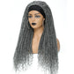 Long 22" Goddess Locs Headband Wig | Curly Ends | Soft Faux Locs | Synthetic Braids | For Women