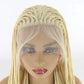 613 Blonde Box Braids Wig | Long Synthetic Lace Front | Heat Resistant | Black Women
