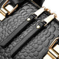 Luxury Crocodile Pattern Handbag for Women | Winter New PU Leather Tassel Shoulder Bag (Brands Design Handle Bag, Lady Purse)