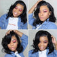Glueless Body Wave Short Bob Wig | 13x4 Transparent Lace Front Brazilian Human Hair (Pre-Plucked, Ready-to-Wear)